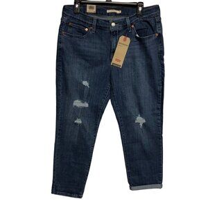 LEVIS SCULPT BOYFRIEND hypersoft MID RISE JEANS ‎ SIZE 12/ 31 NWT